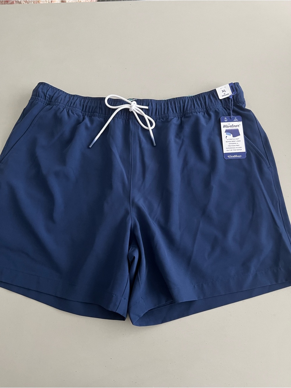 Waveliner palmsway Men's Swim Shorts - Navy Blue XL